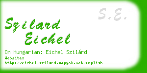 szilard eichel business card